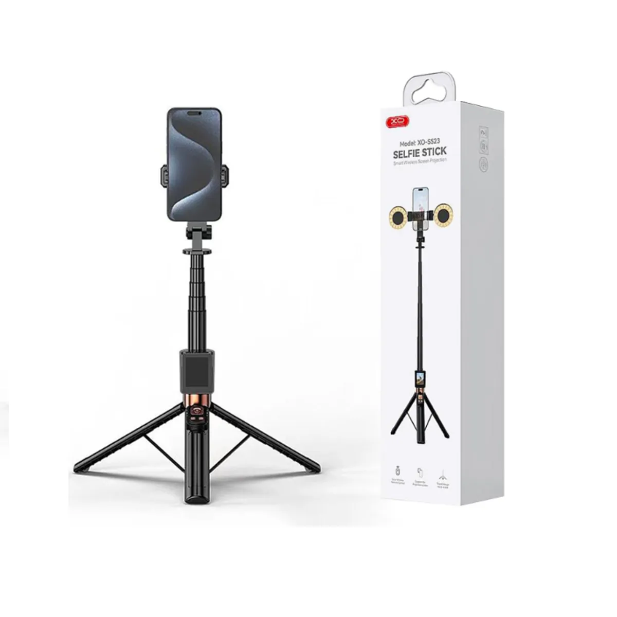 XO - Palo Selfie Tripode Control Bluetooth Luz Led 1.7 Metro