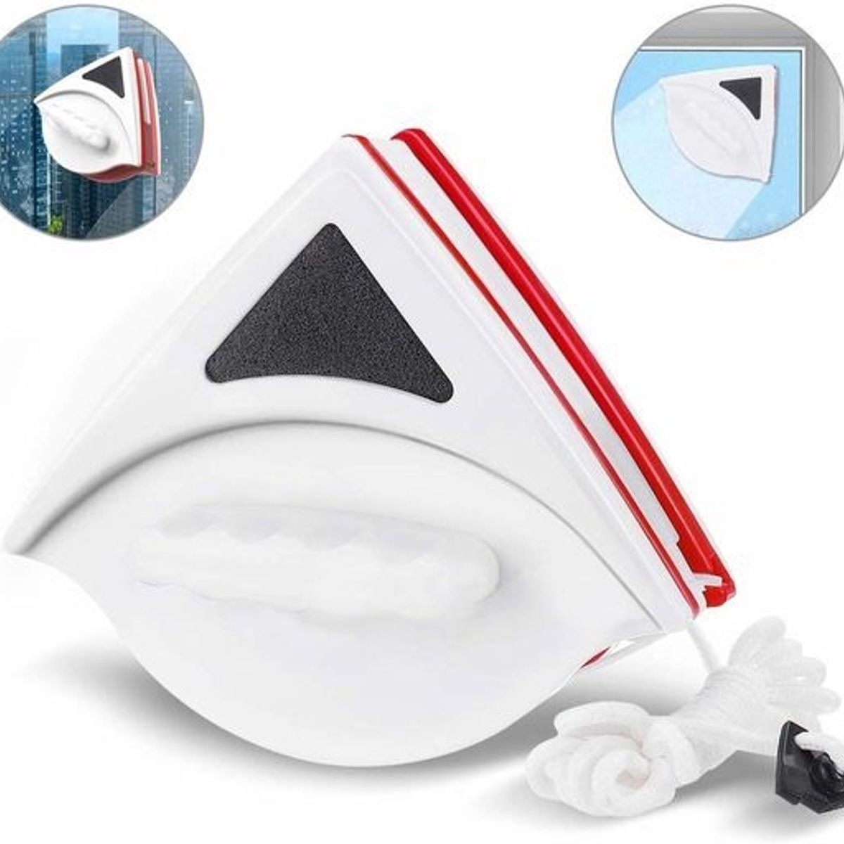 GENERICO - Limpiador Magnético para Ventanas Triangular
