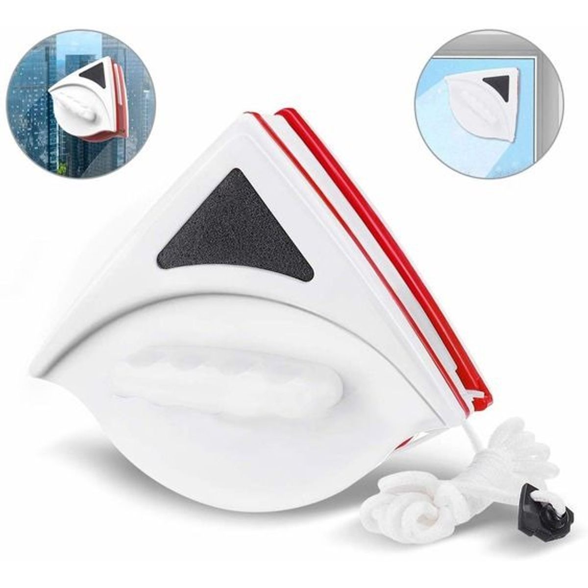 GENERICO - Limpiador Magnético para Ventanas Triangular