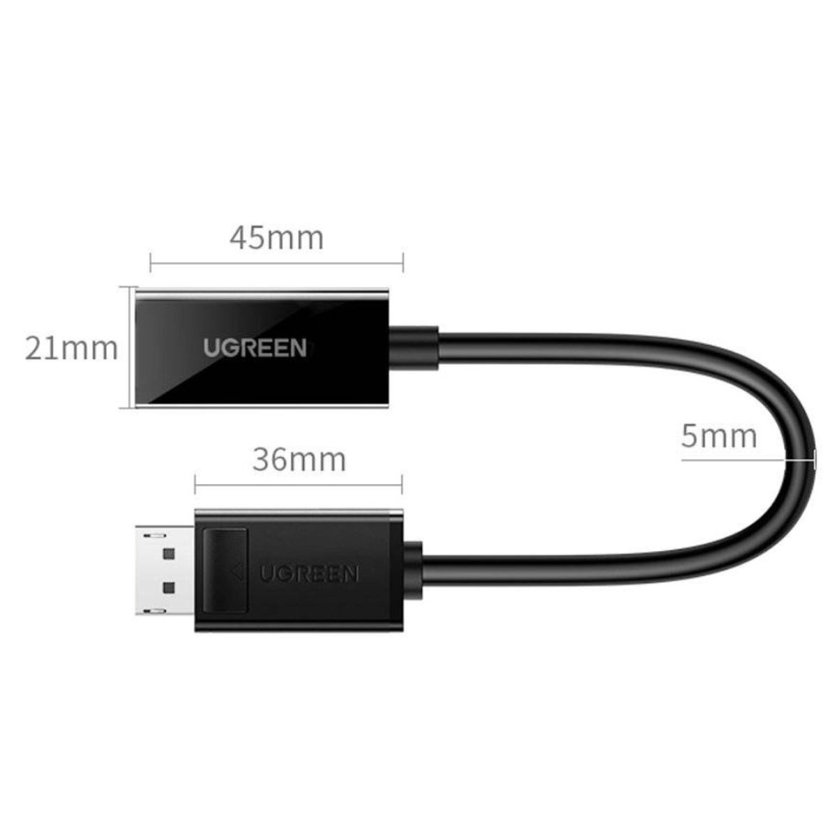 UGREEN - Ugreen Adaptador DisplayPort a HDMI 4K 30Hz DP a HDMI MM137 - 40363