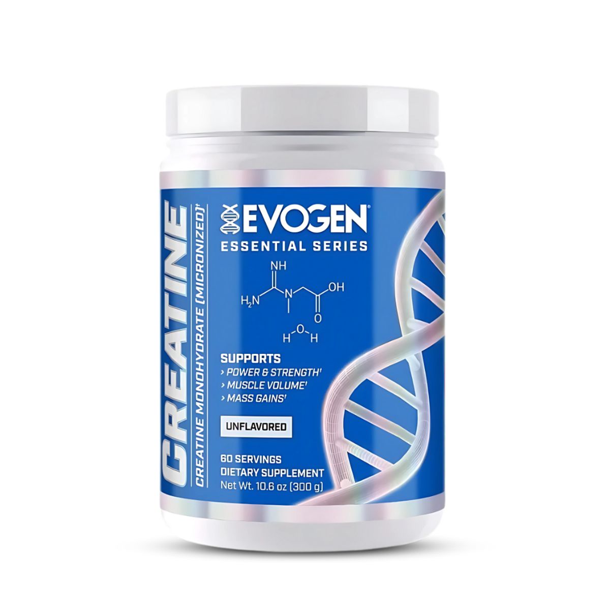 EVOGEN - Creatina Evogen 300 g  - Creatina Micronizada y Monohidratada + Shaker