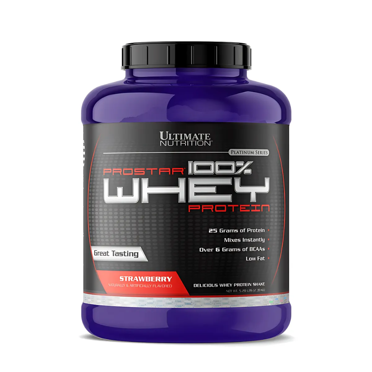 ULTIMATE NUTRITION - Prostar 100 % Whey 5 LB Strawberry + Creatina Ultimate Nutrition 300 g + Scoop + Shaker