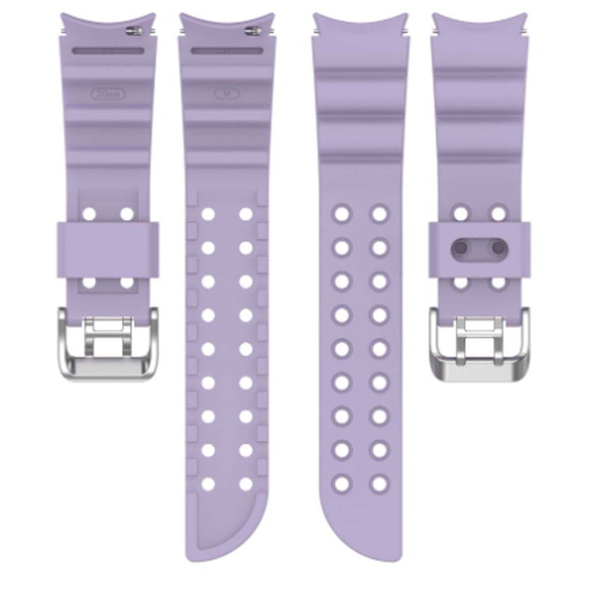 GENERICO - Correa Relieve para Samsung Watch 40mm - Lila