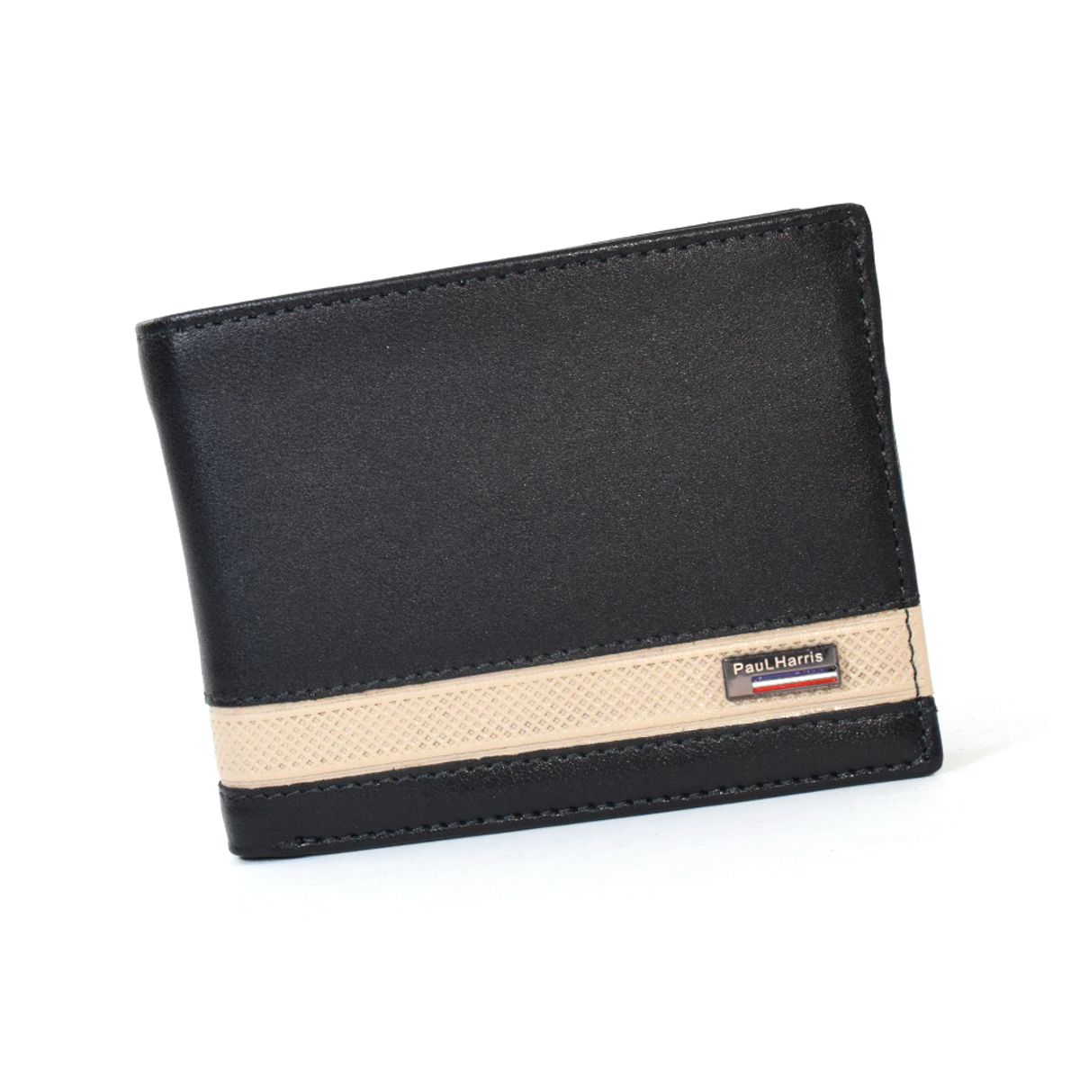 PAUL HARRIS - Billetera de cuero Hombre Paul Harris con sencillero - Negro252