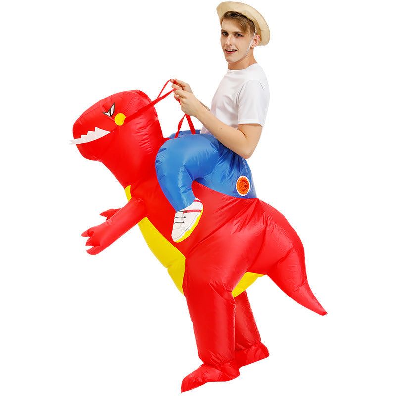 PIA COPELLO STORE - Disfraz Inflable de Dinosaurio Rojo L