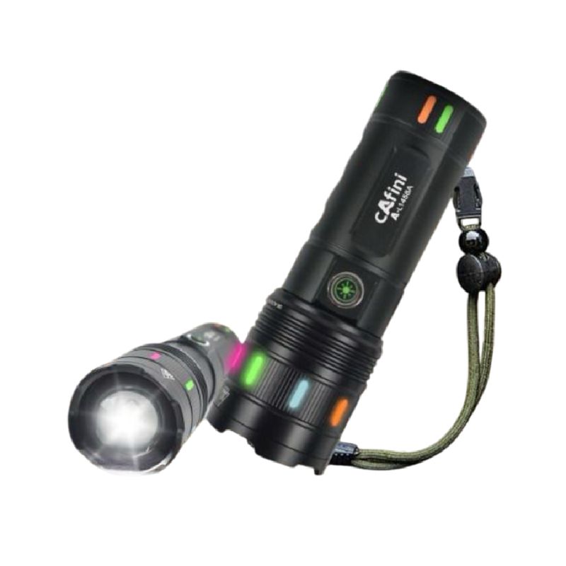 CAFINI - Linterna de largo alcance Cafini A-L1458A 3000M de distancia luz LED