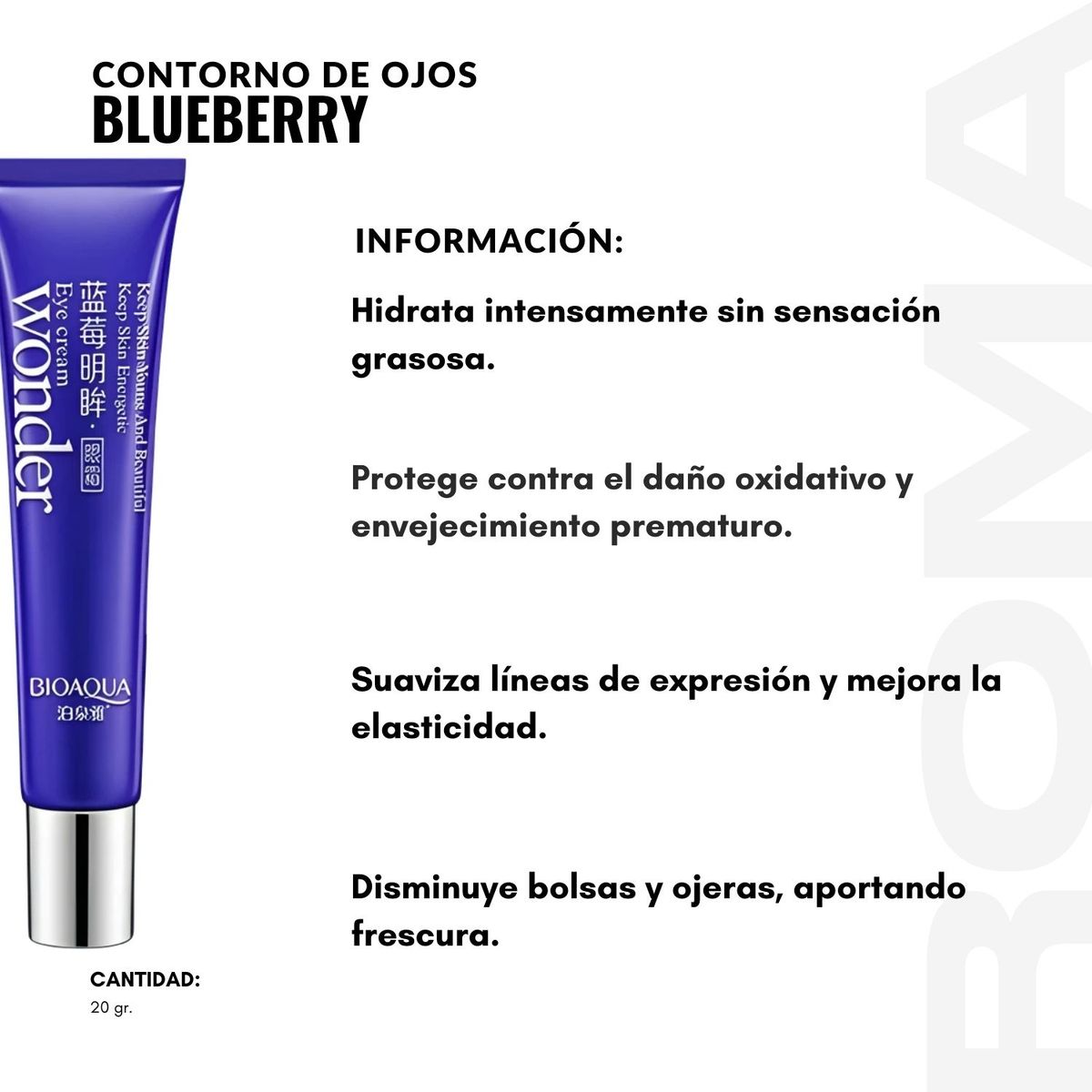 BIOAQUA - PACK 2 CONTORNO DE OJOS BLUEBERRY 20G BIOAQUA