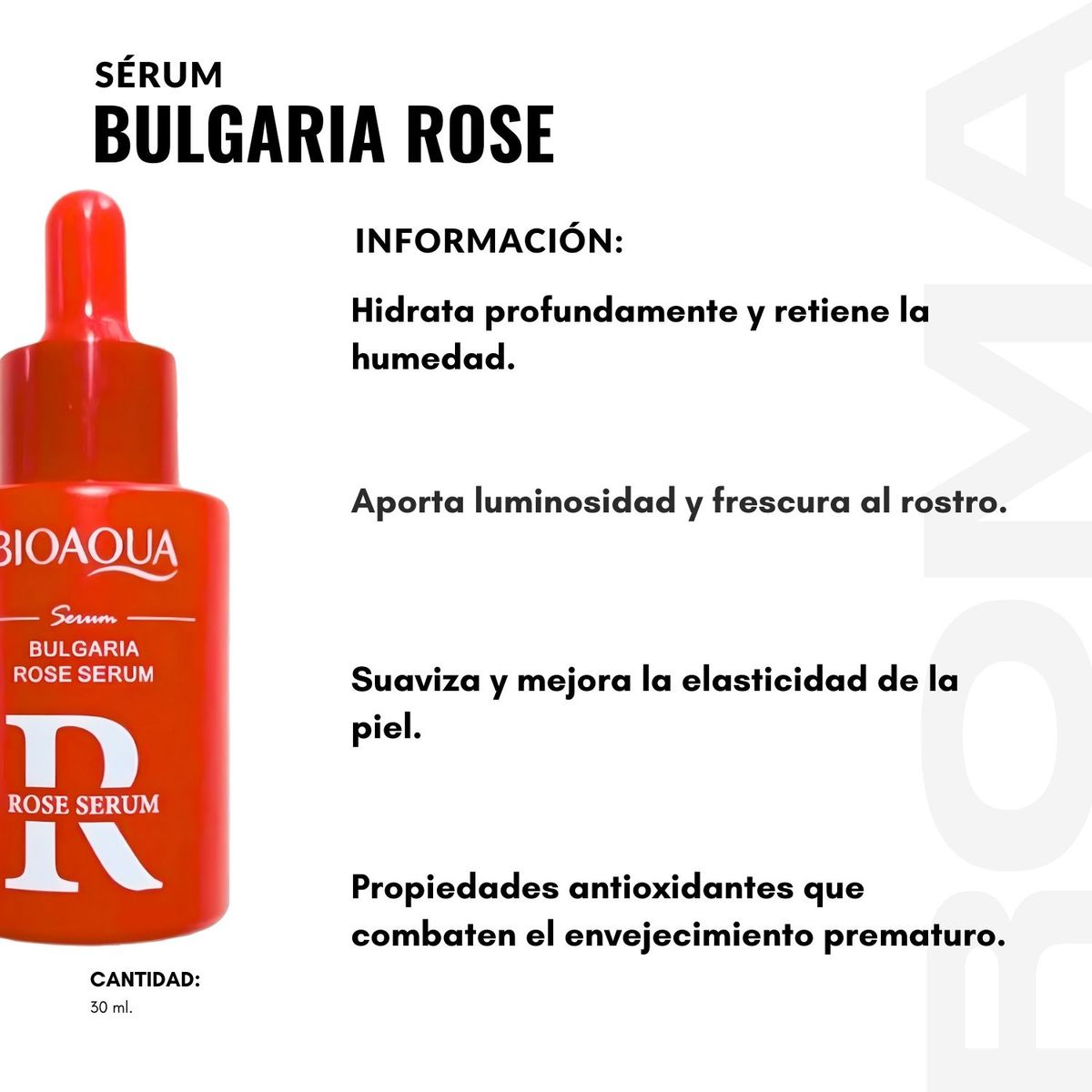 BIOAQUA - SÉRUM BULGARIA ROSE 30ML BIOAQUA