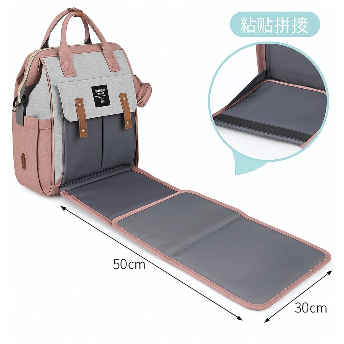 GENERICO - MOCHILA - PAÑALERA CAMBIADOR CON MONEDERO