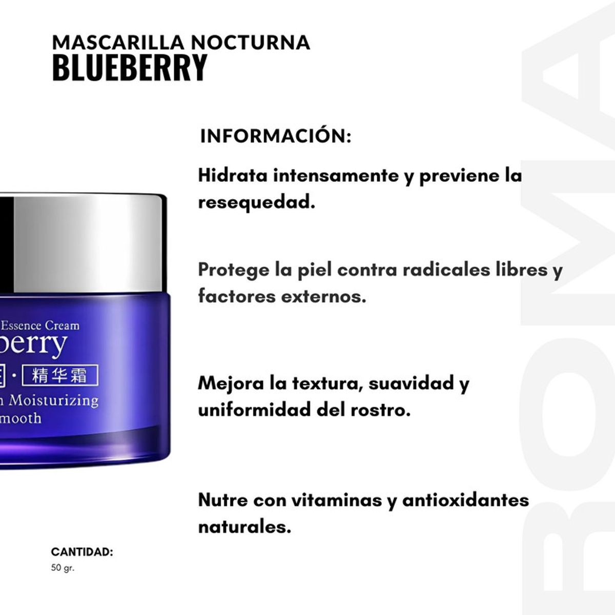 BIOAQUA - PACK 2 MASCARILLA NOCTURNA BLUEBERRY 50G BIOAQUA