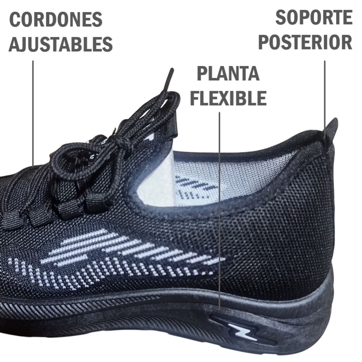 GENERICO - Zapatillas Deportivas para Hombre - Negro