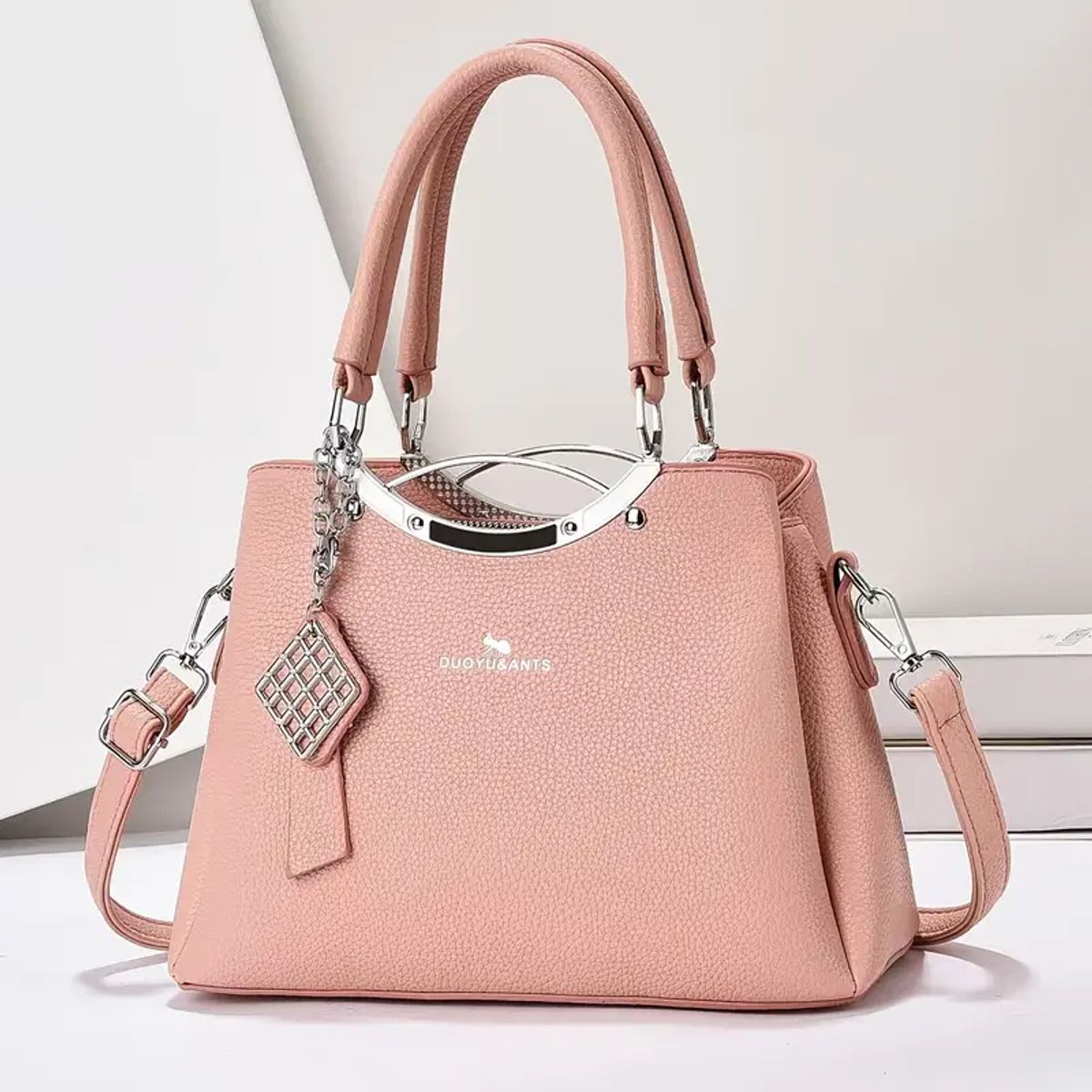 GENERICO - CARTERA BOLSO DE MANO Y BANDOLERA  ELEGANTE Y FUNCIONAL