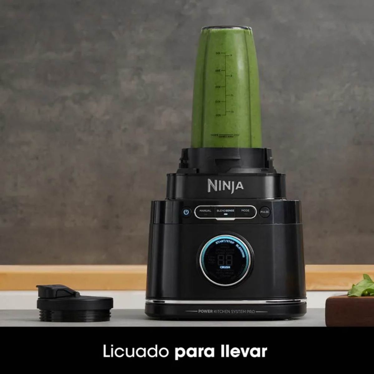 NINJA - Licuadora y Procesadora 3 en 1 Detect Power Pro NINJA Potencia Maxima 1200W TB401EU