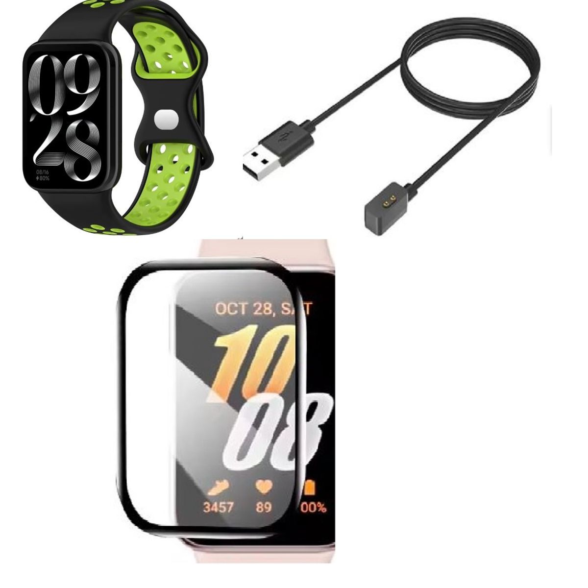 GENERICO - Correas de silicona de colores dobles Band 8, 9 Pro para Xiaomi