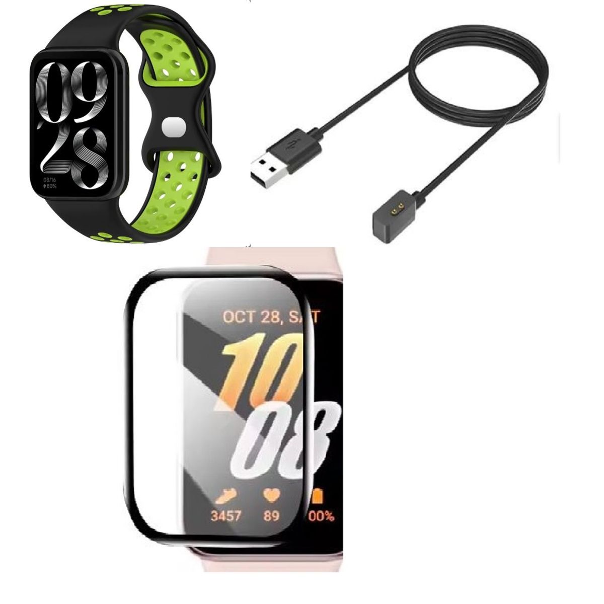 GENERICO - Correas de silicona de colores dobles Band 8, 9 Pro para Xiaomi