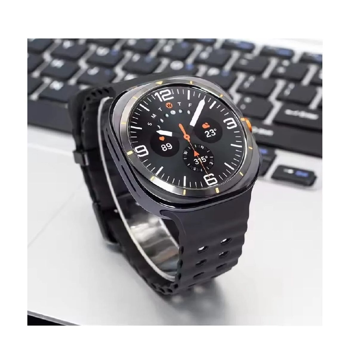 GENERICO - Correa silicona para samsung Galaxy WatchUltra 47mm 2024-2025 - Gris