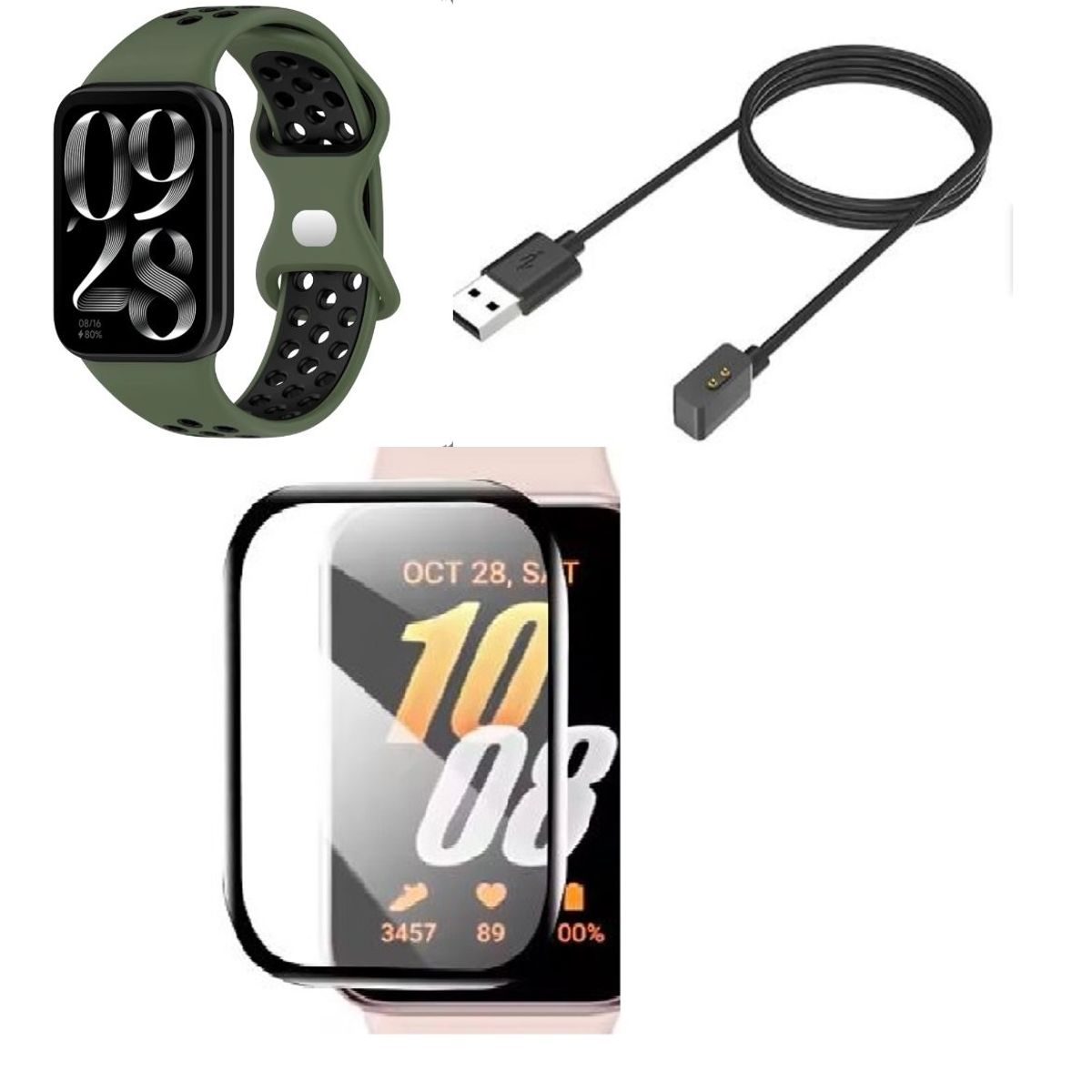 GENERICO - Correas de silicona de colores dobles Band 8, 9 Pro para Xiaomi