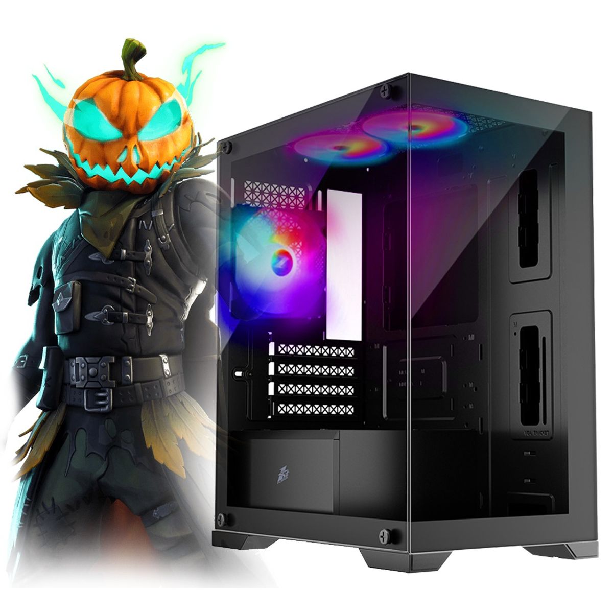 AMD - Computadora GAMER RYZEN 5 5500 RAM 32GB SSD 1TB VIDEO 6GB MONITOR 27