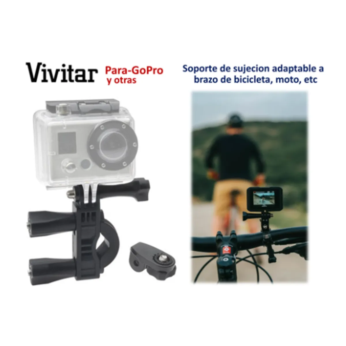 VIVITAR - SOPORTE AJUSTABLE PARA MANILLAR DE BICICLETA