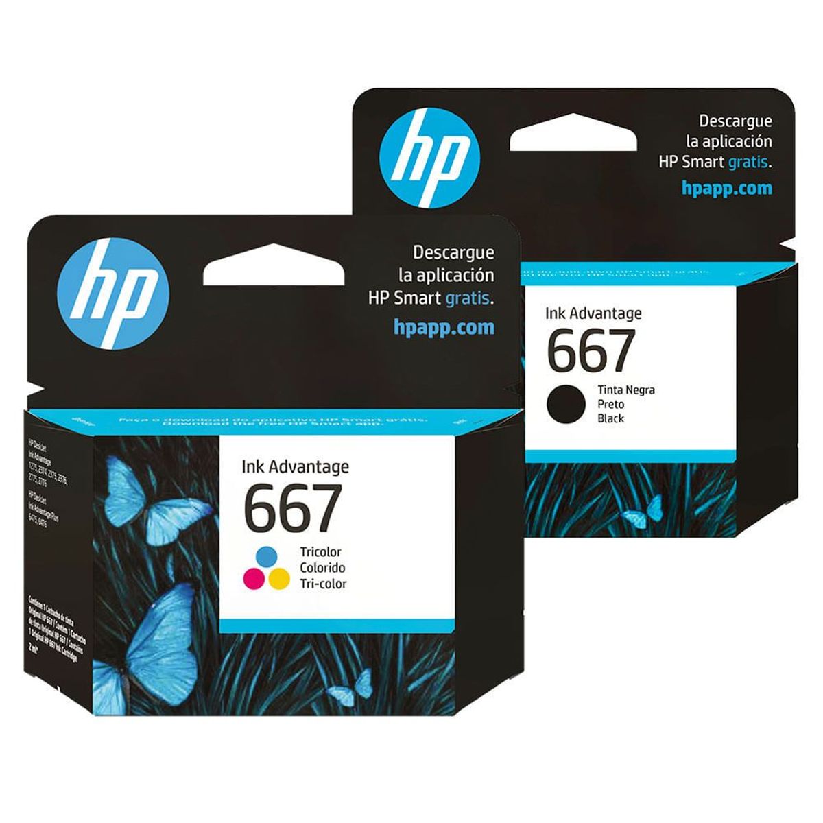 TINTA HP 667 PACK NEGRO Y TRICOLOR, marca HP - Foto Principal