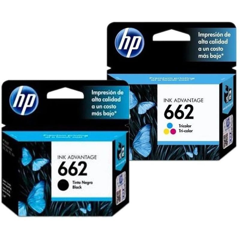 HP - TINTA HP 662 PACK NEGRO Y TRICOLOR