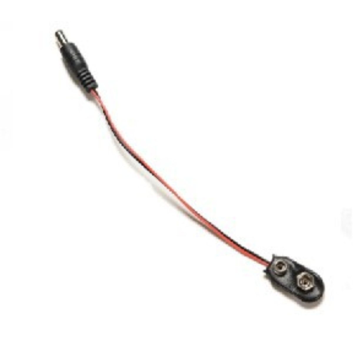 GENERICO - Conector Tipo T para Batería de 9V con Cable y Enchufe DC