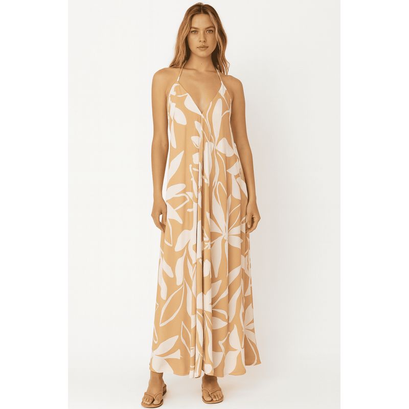 AMA OUTFITTERS - MAXI VESTIDO TULUM CON ESCOTE