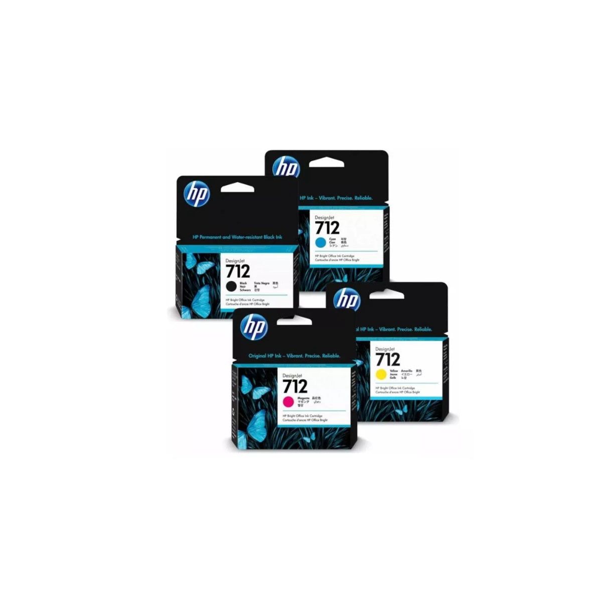 HP - PACK TINTA HP 712 DESIGNJET T210 T250 T650 KIT COMPLETO