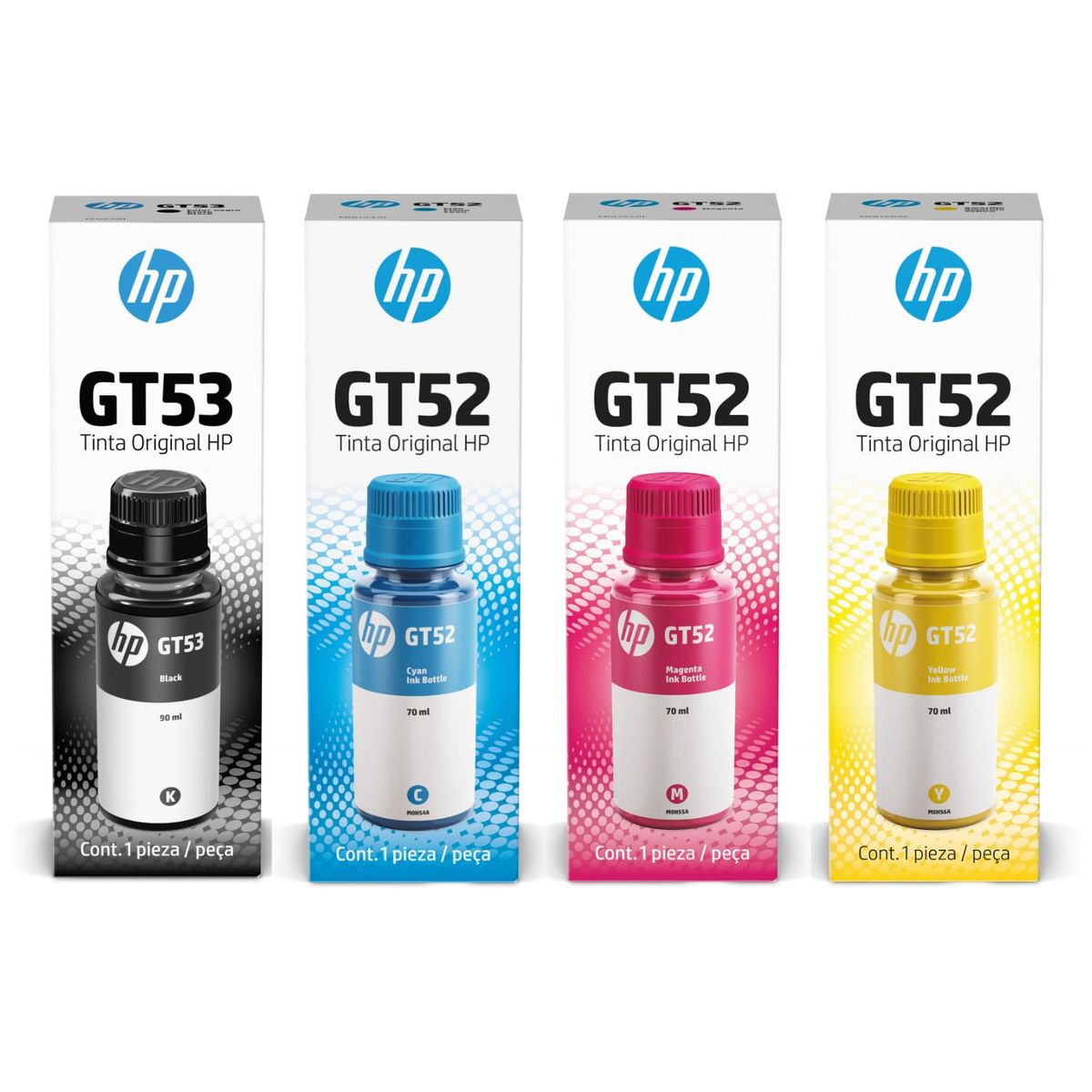 HP - KIT DE 4 TINTAS HP GT52 Y GT53 COLORES