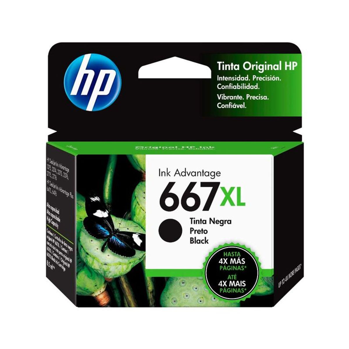 HP - CARTUCHO DE TINTA HP 667XL 3YM81AL  BLACK DJ 2775  4175