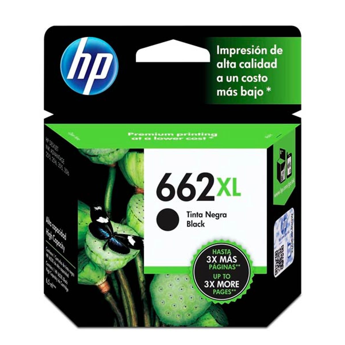 HP - CARTUCHO TINTA HP 662XL CZ105AL NEGRO 360 PAG