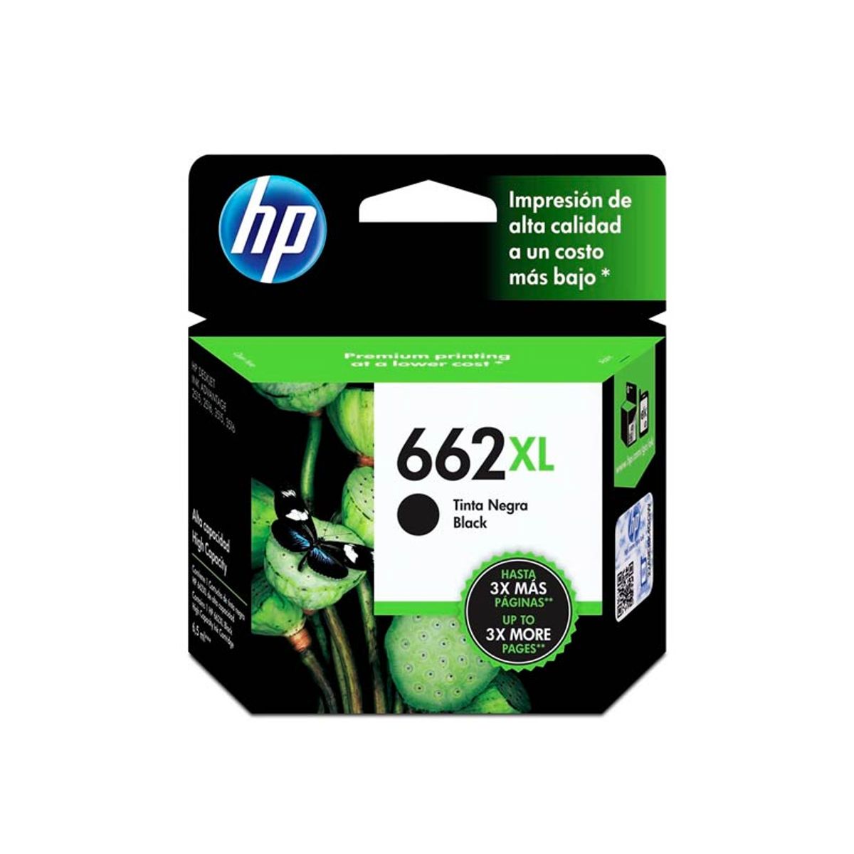 HP - CARTUCHO TINTA HP 662XL CZ105AL NEGRO 360 PAG
