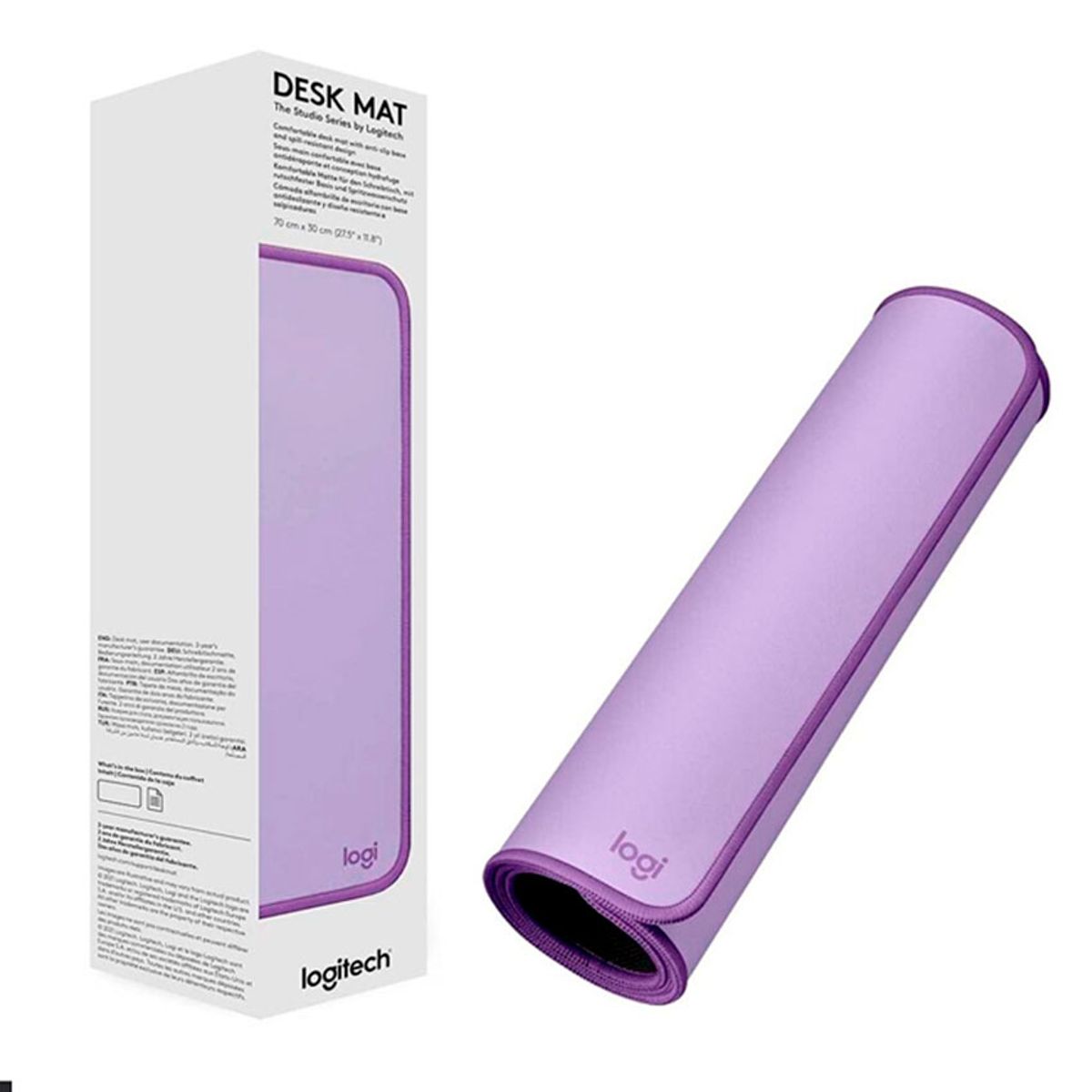 LOGITECH - Mouse Pad Logitech 300x700mm Lila  Antisalpicaduras y Antideslizante