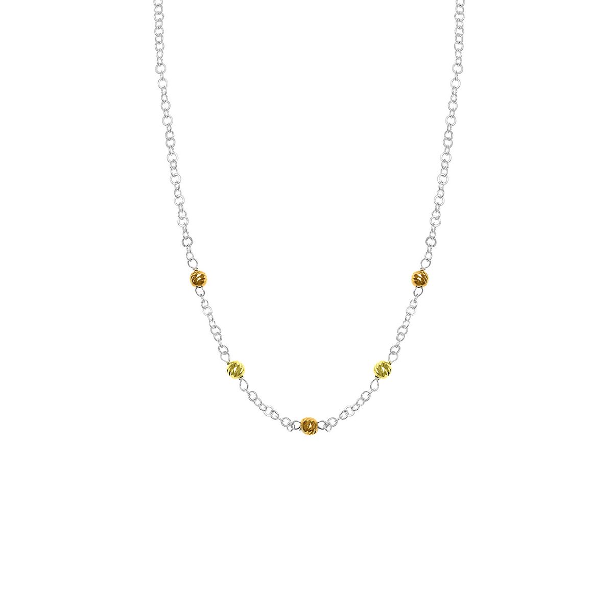 BALIQ - Collar Bolitas Goldensilver