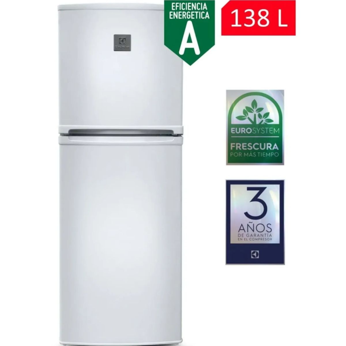 Electrolux - Refrigeradora Top Freezer Blanco - ERT18G2HNW