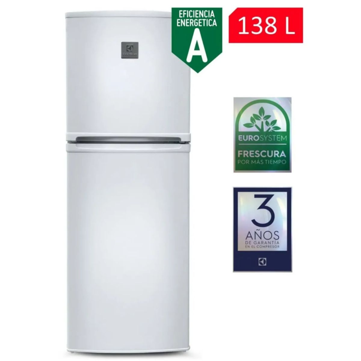 Electrolux - Refrigeradora Top Freezer Blanco - ERT18G2HNW