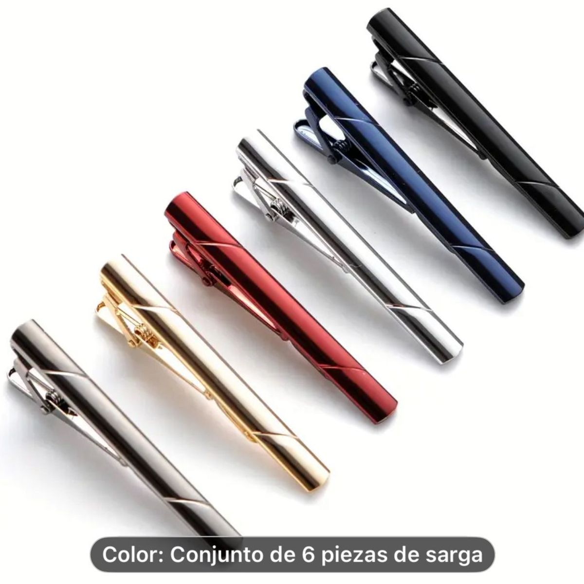 GENERICO - SET DE 6 PISA CORBATAS PARA CABALLEROS