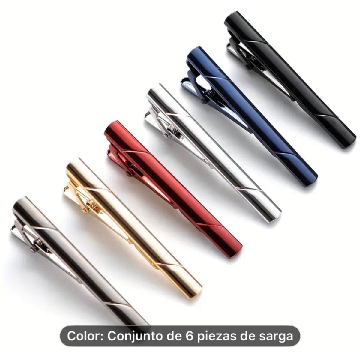 GENERICO - SET DE 6 PISA CORBATAS PARA CABALLEROS