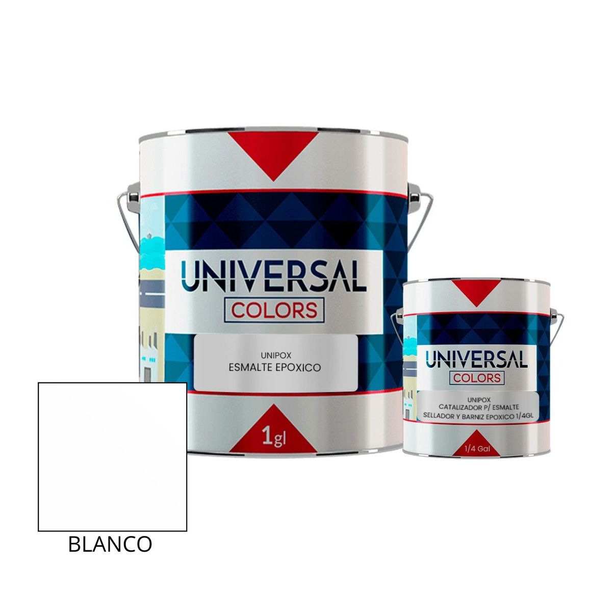 UNIVERSAL COLORS - Pintura Esmalte Epóxico Universal Colors blanco 1gl