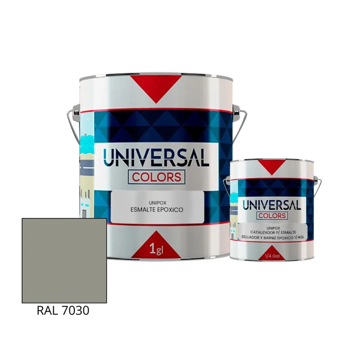 Pintura Esmalte Epóxico Universal Colors RAL 7030 1gl, marca UNIVERSAL COLORS - Foto Principal