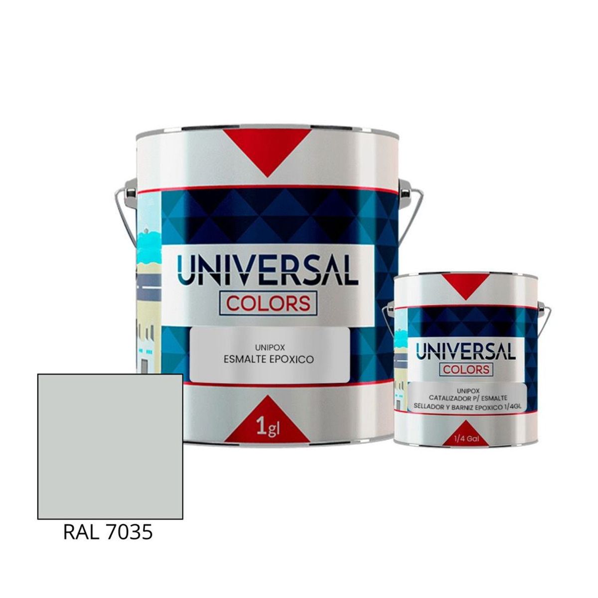 UNIVERSAL COLORS - Pintura Esmalte Epóxico Universal Colors RAL 7035 1gl