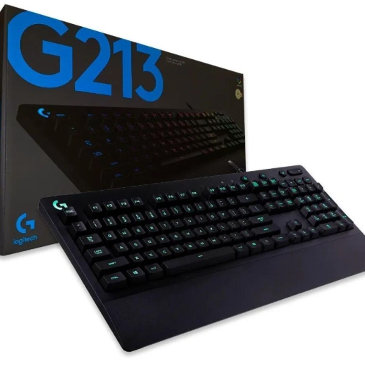 LOGITECH - TECLADO LOGITECH G213 PRODIGY RGB GAMING CON CABLE NEGRO
