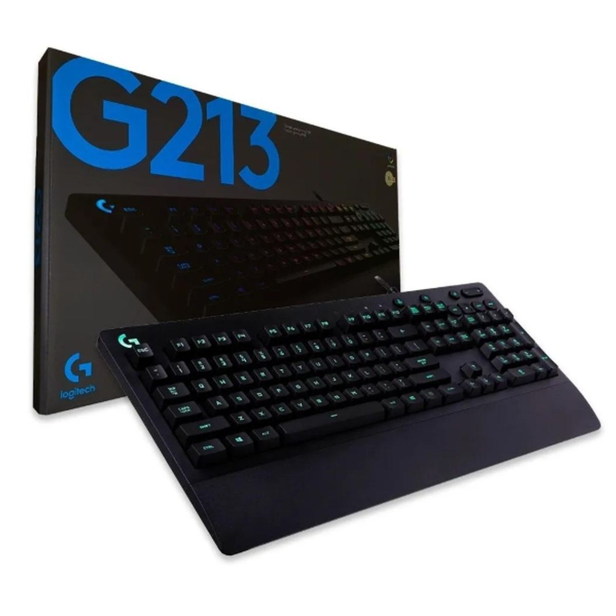LOGITECH - TECLADO LOGITECH G213 PRODIGY RGB GAMING CON CABLE NEGRO