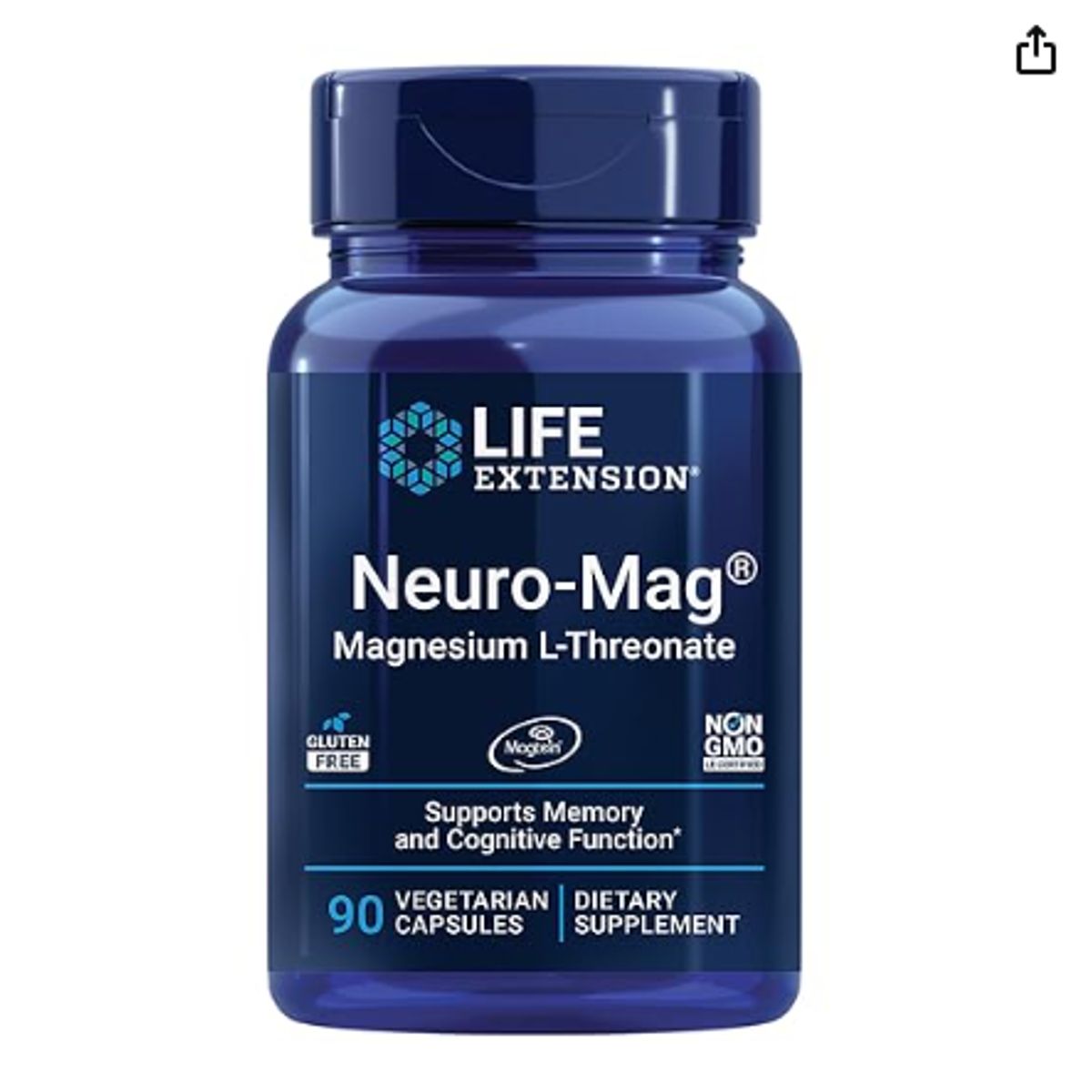 GENERICO - Life Extension Neuro-Mag L-Threonate de Magnesio 90 Cápsulas