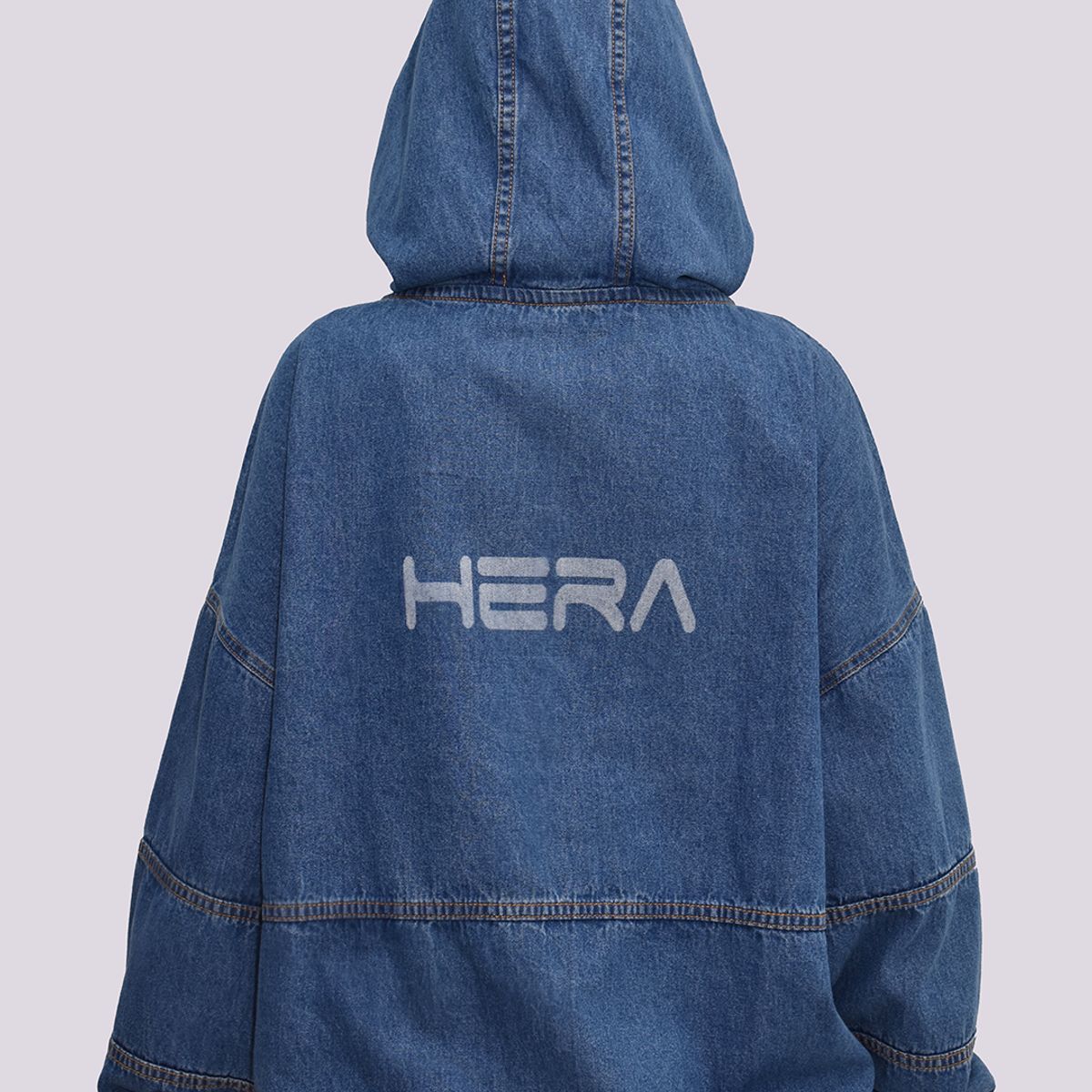 GENERICO - POLERA JEAN CON CAPUCHA HERA UNISEX