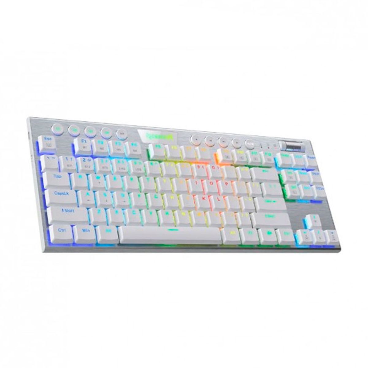 REDRAGON - Teclado Mecánico Redragon HORUS TKL K622W RGB Blanco cableado