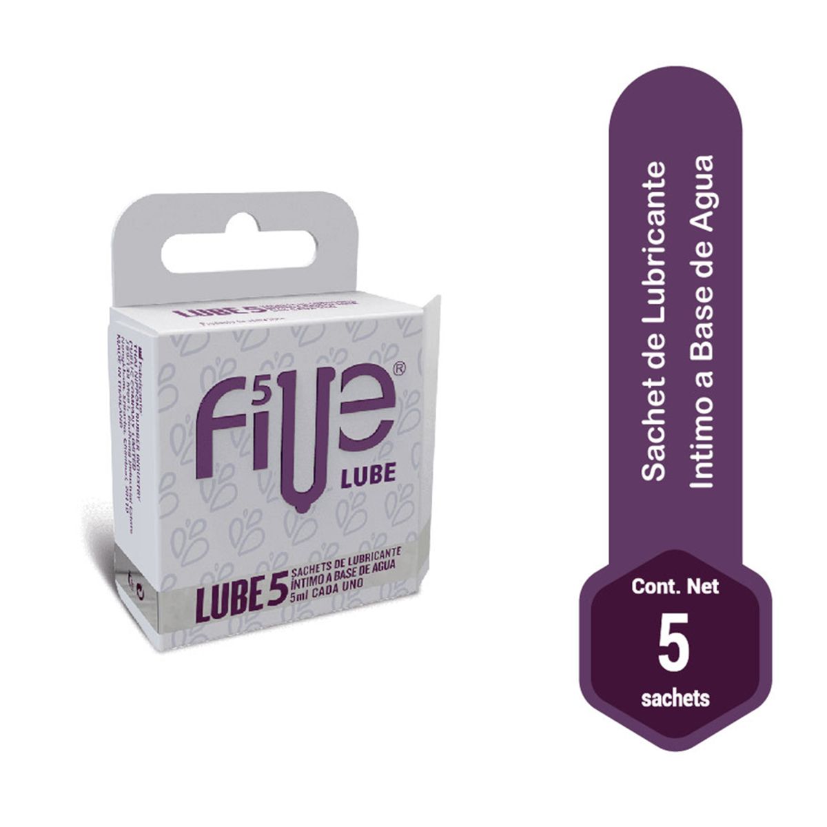 DR PINKY - Plug S Dilatador Anal Consolador Rojo + Lubricante Five 05 Sachets