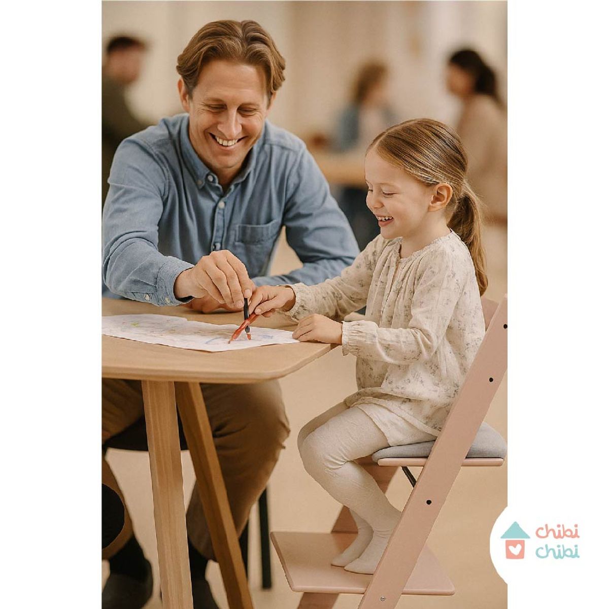 CHIBI CHIBI - Silla Evolutiva para comer - Madera