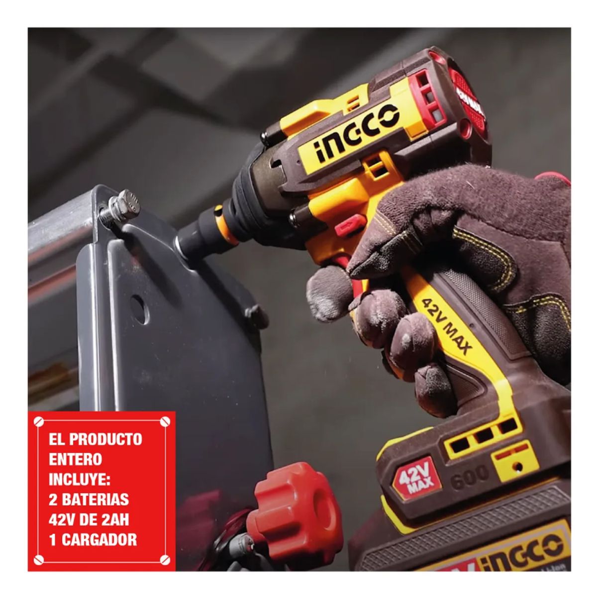 INGCO TOOLS - Llave De Impacto Inalambrica Brushless+accs Ingco Ciwli42602