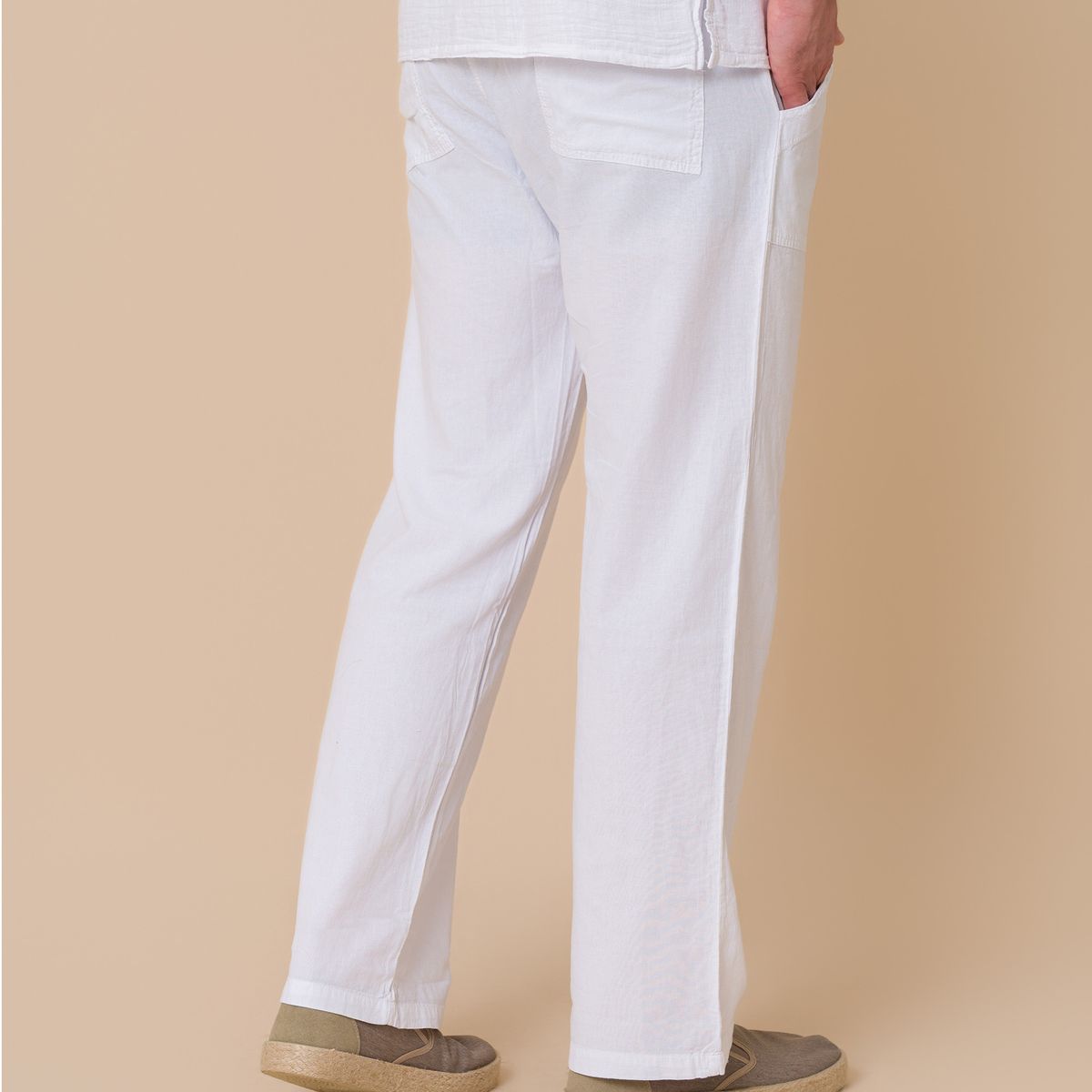 FORBER - Pantalón Blanco Largo Hombre